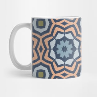 Peach and gray geometry Mug